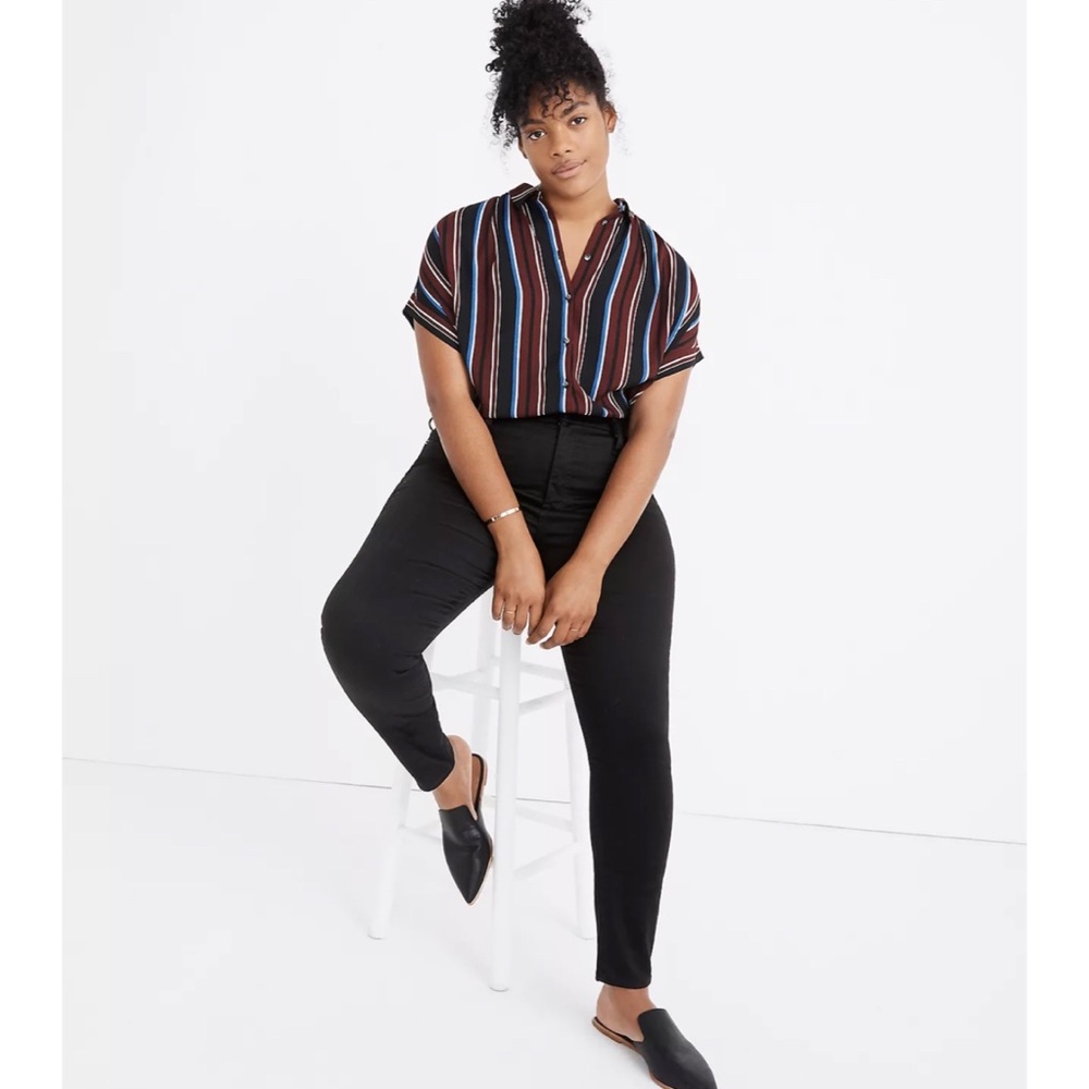 MADEWELL Curvy High-Rise Skinny Jeans in Carbondale Wash
